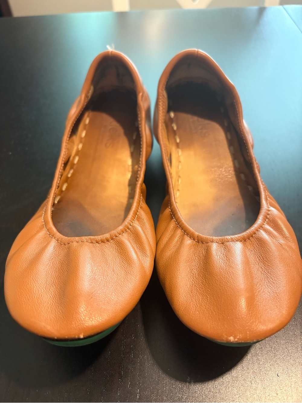 Tieks Women's Tan Leather Ballet Flats